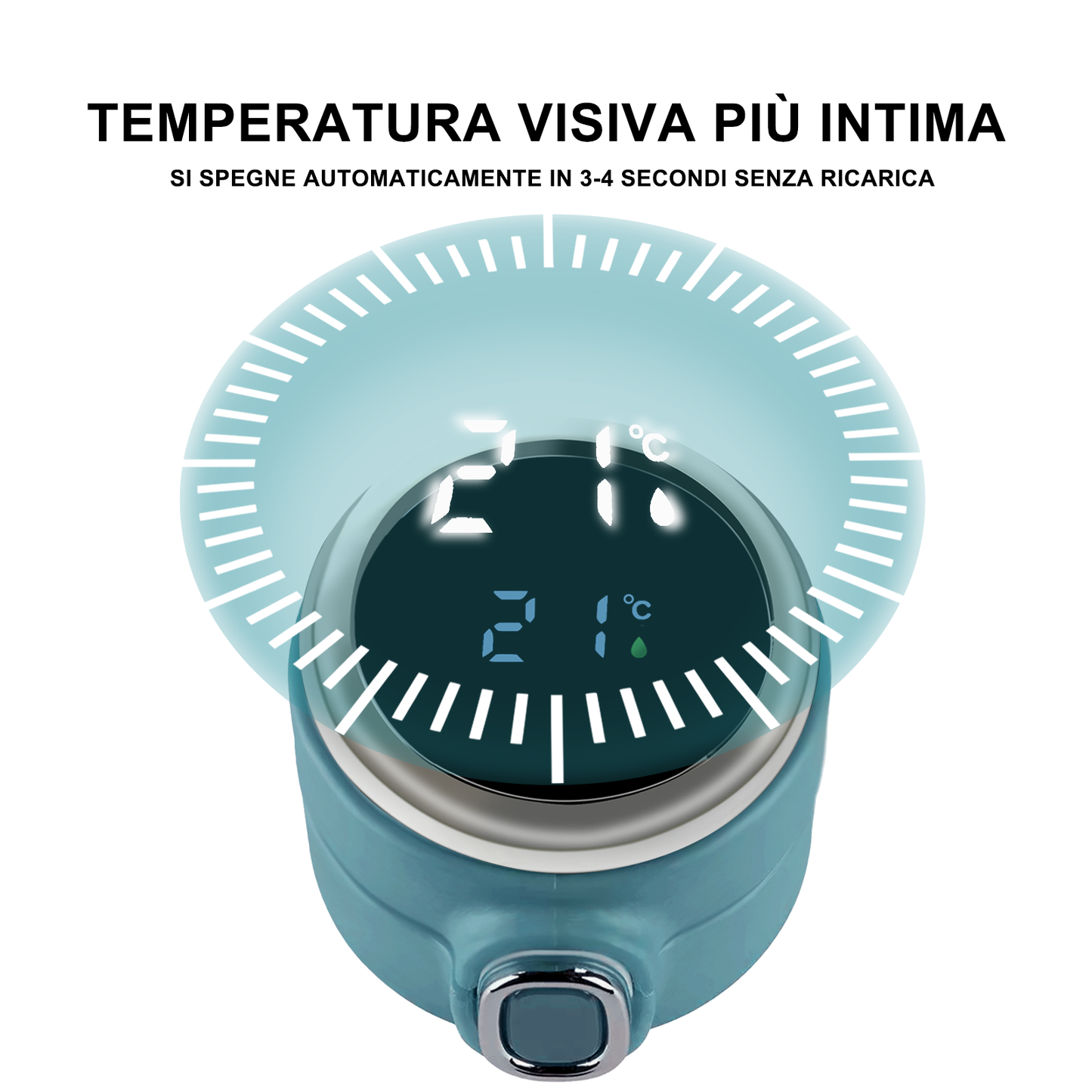 m MU Thermoflasche mit LED-Touchscreen zum Temperieren von 400 ml aus Edelstahl