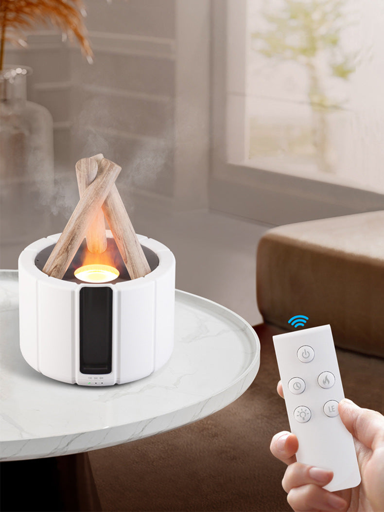 Aromadiffusor, Luftbefeuchter, ätherische Öle, Aromatherapie, Lagerfeuer, mit Fernbedienung und Timer