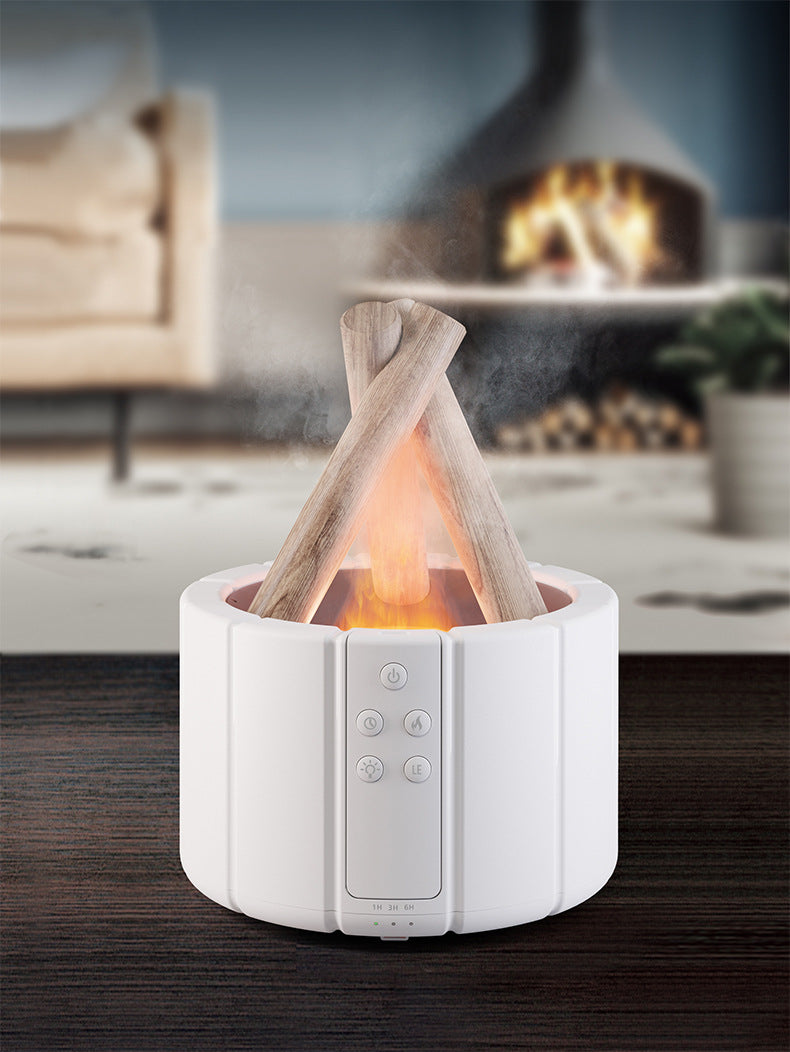 Aromadiffusor, Luftbefeuchter, ätherische Öle, Aromatherapie, Lagerfeuer, mit Fernbedienung und Timer