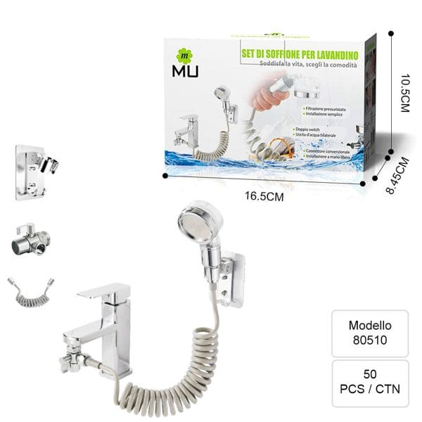 MU SET DI DOCCETTA PER LAVABO DA BAGNO