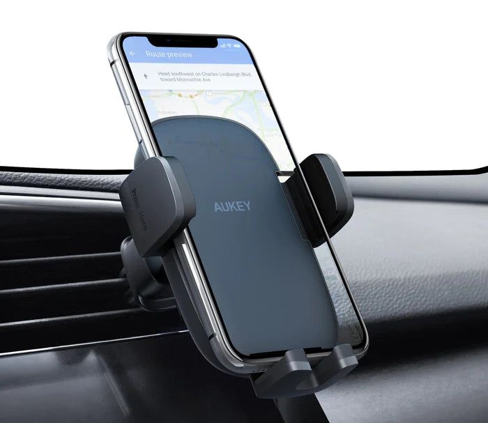Aukey HD-C58 Cell Phone Holder for Car 360 Degree Air Vents - New Updated Version