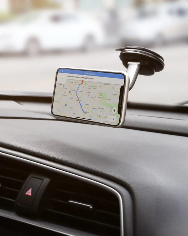 Aukey HD-C49 Supporto Porta Cellulare Magnetico per Auto Rotazione 360 Gradi per Cruscotto e Parabrezza
