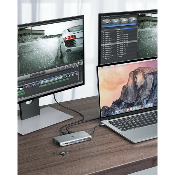 Aukey CB-C78 12 in 1 USB C Multi Hub: Gigabit Ethernet HDMI VGA USB C SD microSD