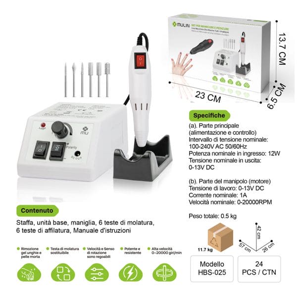 MU SET PER MANICURE E PEDICURE