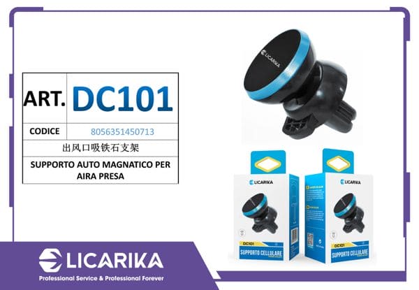 LICARIKA DC101 SUPPORTO AUTOMAGNETICO PER AIRA PRESA ROTABILE