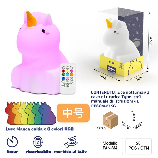 FAN-M5 LUCE NOTTURANA TOUCH FLO