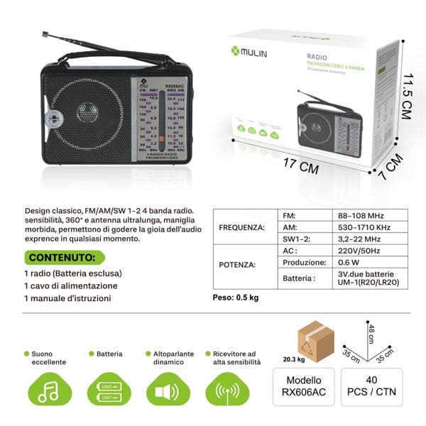 MU RX606AC收音机 MU RX606AC RADIO