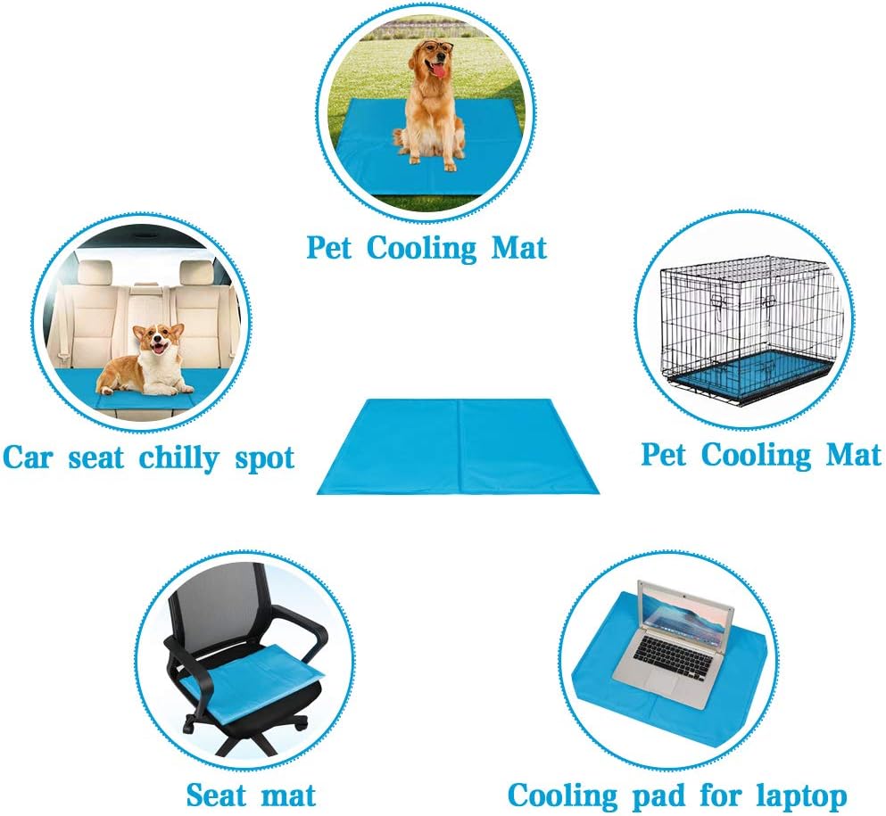 Seekavan Tappetino Rinfrescante Refrigerante per Cani e Gatti M L XL Gel Sicuro per gli Animali