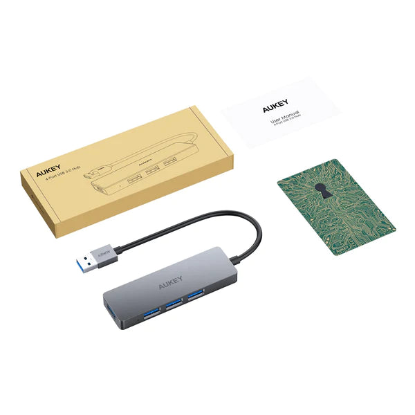Aukey CB-H36 4 Port USB 3.0 Hub USB Splitter Power Strip Power Strip