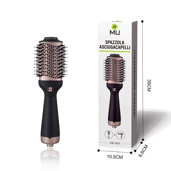 3-in-1-Multifunktions-Haartrockner, Bürstenglätter + Bürste + Haartrockner, Verbrühschutz, Negativ-Ionen-Generator, für alle Haartypen