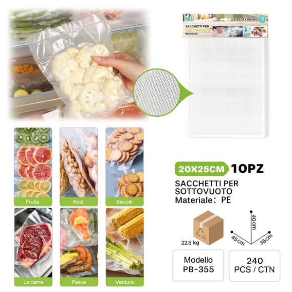 MU SACCHETTI PER SOTTOVUOTO 20*25CM