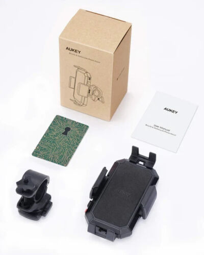 Aukey HD-C51 Mobile Phone Holder Support for Motorcycle Bike Universal Rotation 360 Stability