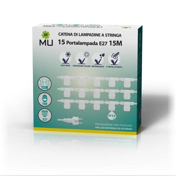 MU 15M PORTALAMPADA LIVELLO BIANCO