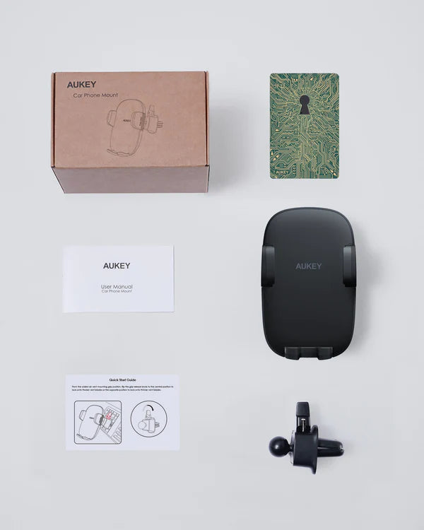 Aukey HD-C58 Cell Phone Holder for Car 360 Degree Air Vents - New Updated Version