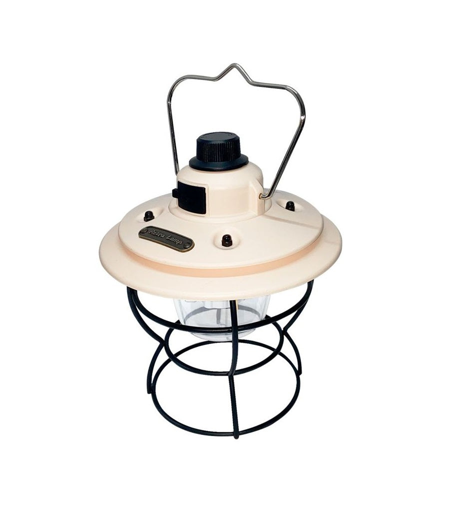 Lampada da Campeggio Ricaricabile Portatile a Luce Retrò 2700-6500K 4W Batteria al litio 18650 2000mAh (XQ-Y01)