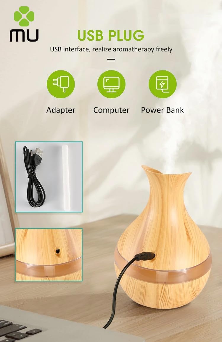 UMIDIFICATORE 300ML RGB LUCE LED 7 COLORI