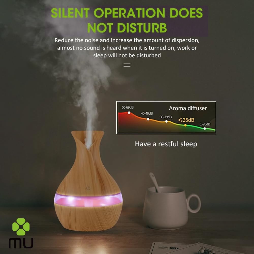 UMIDIFICATORE 300ML RGB LUCE LED 7 COLORI