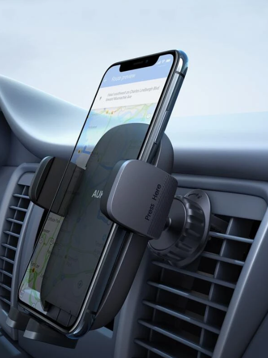 Aukey HD-C58 Cell Phone Holder for Car 360 Degree Air Vents - New Updated Version