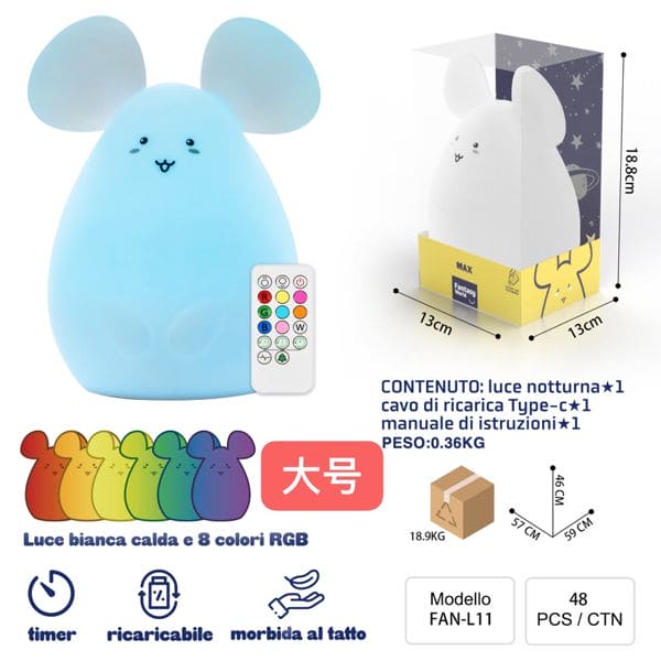 FAN-L11 LUCE NOTTURANA TOUCH MAX