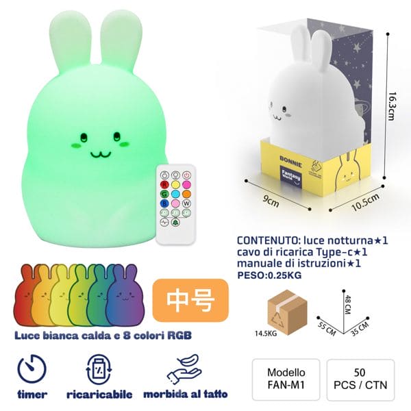 FAN-M1 LUCE NOTTURANA TOUCH BONNIE