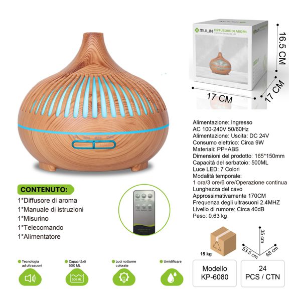 500 ML DIFUSORE DI AROMI