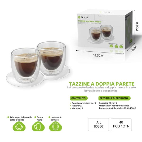TAZZINE A DOPPIA PARETE