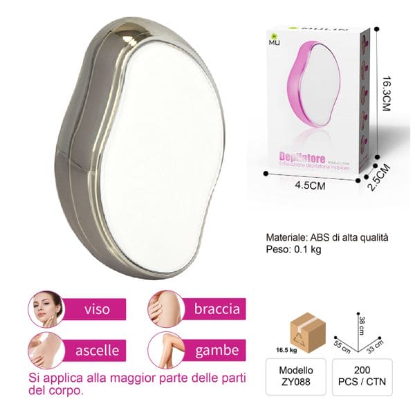 MU ZYO88 DEPILATORE ARGENTE