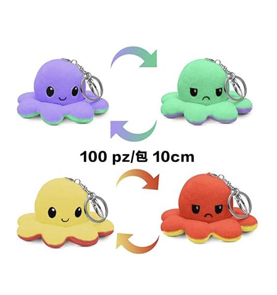 PELUCHE FLIP OCTOPUS 10CM 1/SCATOLA 100/PZ
