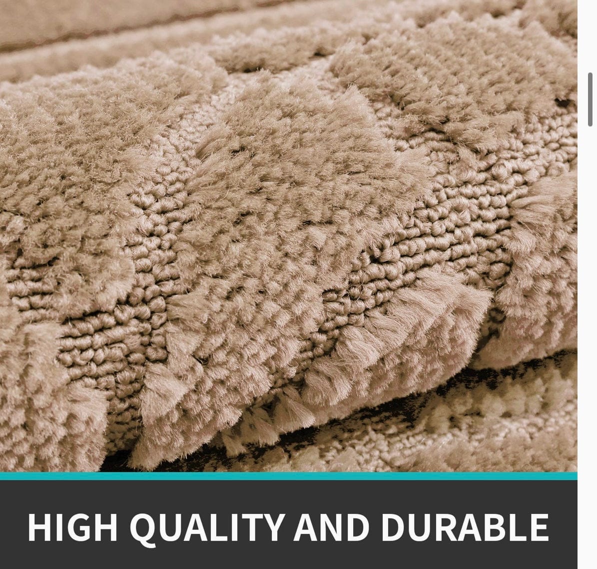 Super absorbierende Matte für geschützte Innen- und Außenbereiche, Beige
