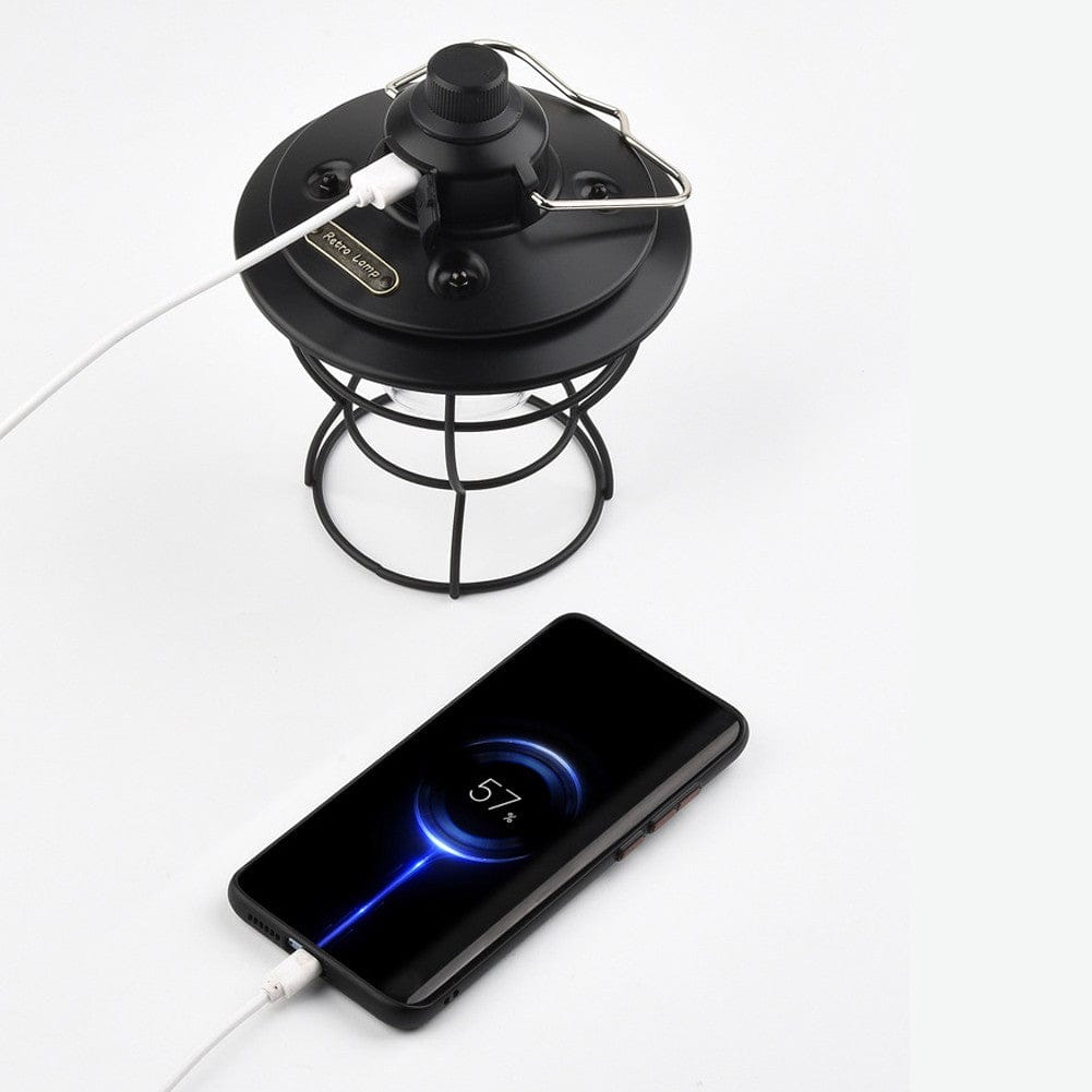 Lampada da Campeggio Ricaricabile Portatile a Luce Retrò 2700-6500K 4W Batteria al litio 18650 2000mAh (XQ-Y01)