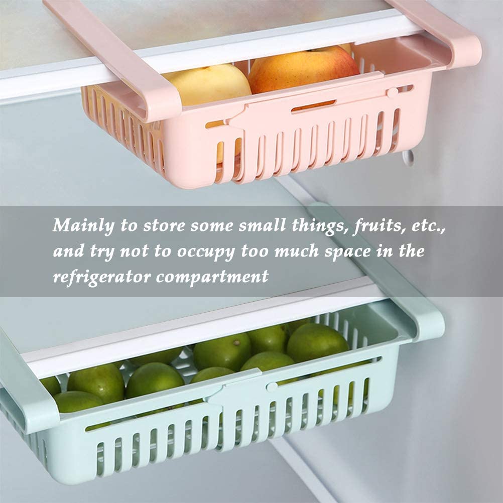 4 pcs Fridge Organizer Drawers, Space Saver, Fridge Tidy, Food Shelf, Storage Baskets…Discount