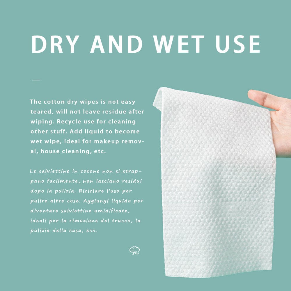 Disposable Cloth Towels, Pure Cotton Dry Wipes, Multipurpose Cotton Towels for Skin Care | 160Pcs DISCOUNT
