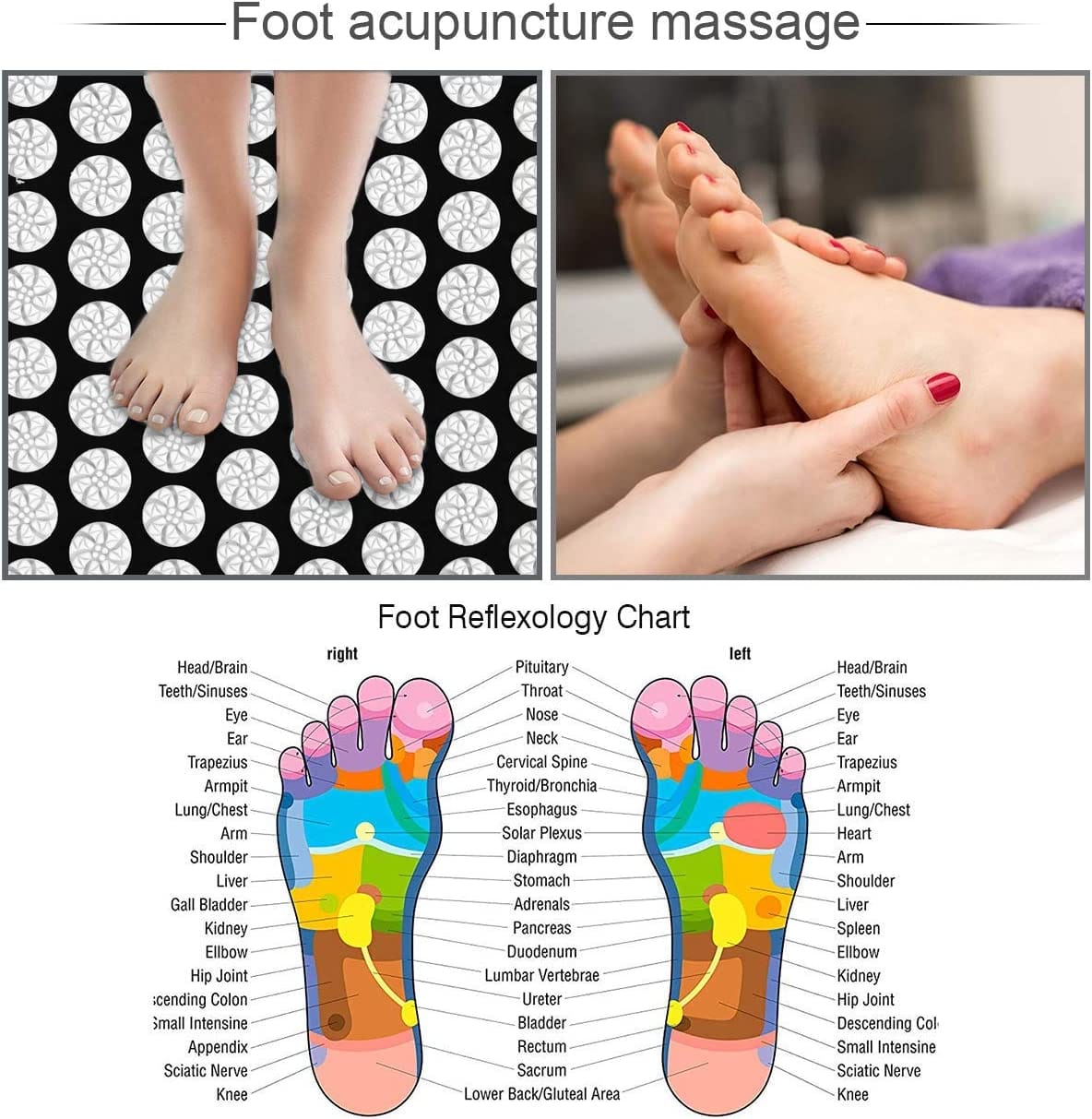 Akupressurmatten-Set, Akupunkturmatten, Akupressur- und Massagematte