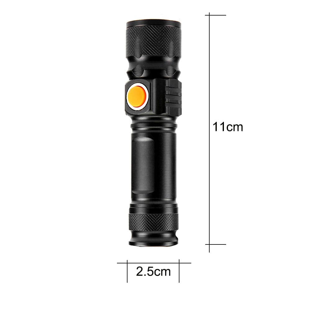 Mulin BL-515 Torcia Classica LED Ricaricabile Militare Torcia Alta luminosità Elettrica Alta Potenza LED Regolabile Portatile Torcia per Officina Campeggio