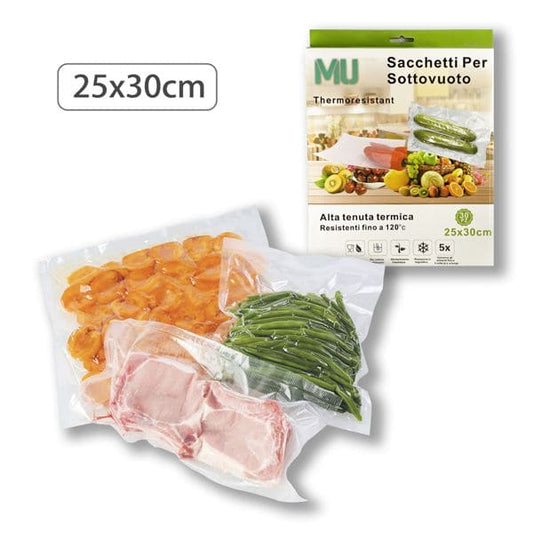 MU SACHETTI PER SOTTOVUOTO 30pz 25x30cm