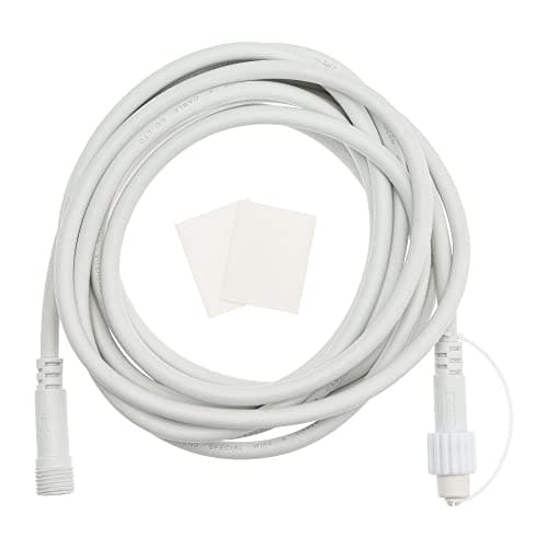 m MU Cavo di prolunga 3 M, IP65 impermeabile per catene luminose S14 Garden Outdoor cavo di prolunga bianco