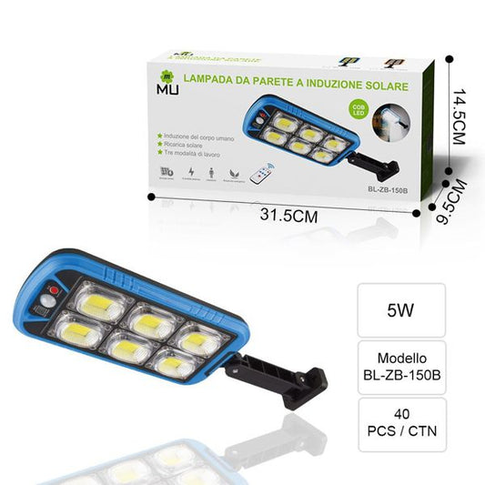 BL-ZB-150B LAMPADA DA PARETE A INDUZIONE SOLARE 4.6W