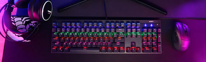 Aukey KM-G6 Mechanical Gaming Keyboard RGB Backlit Keys Blue Switch - Italian Layout 