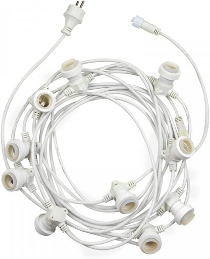 MU Catena Luminosa per Esterno Impermeabile 10 Metri Incluse Lampadine LED E27 (CAT10 O B/N (L)) *OFFERTA MULTIPACK*