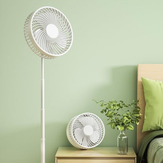 m Mu Tragbarer Ventilator, Reise-Tischventilator, höhenverstellbar, mit Fernbedienung 