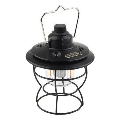 Lampada da Campeggio Ricaricabile Portatile a Luce Retrò 2700-6500K 4W Batteria al litio 18650 2000mAh (XQ-Y01)