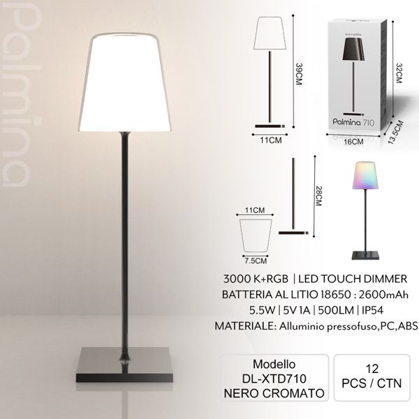 DL-XTD710 NERO CROMATO