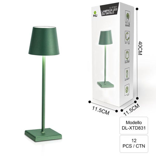 DL-XTD831  LAMPADA DA TAVOLO INFERRO VERDE SCURO
