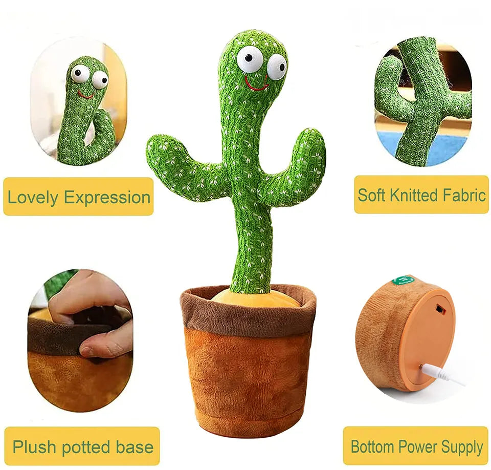 MU Cactus Dancer Dancing Cactus: singen, tanzen, wiederholen Sie alles, was Sie sagen!