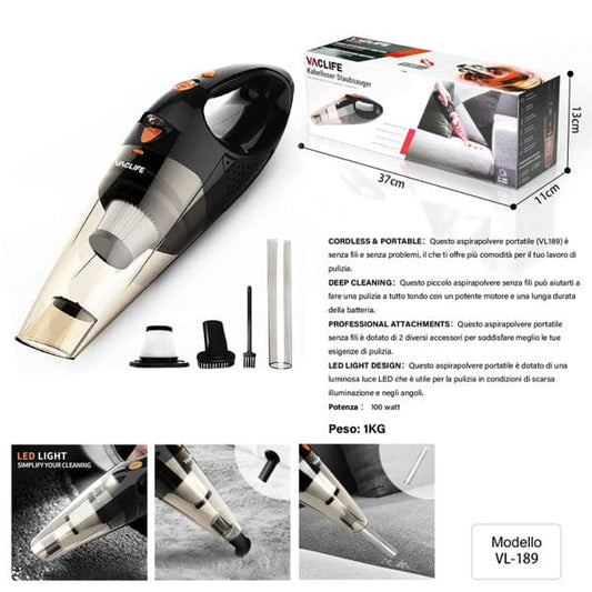 VACLIFE 12000PAASPIRAPOLVERER SENZA CAVO  VACLIFE 12000PA