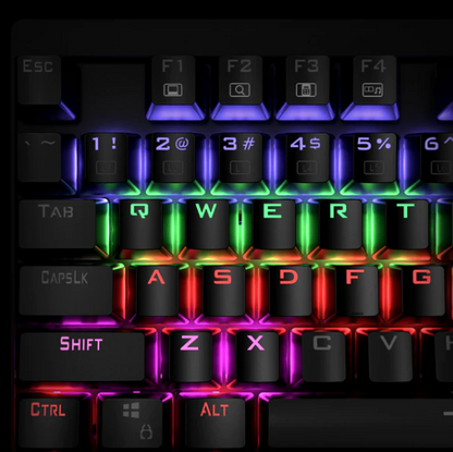 Aukey KM-G6 Mechanical Gaming Keyboard RGB Backlit Keys Blue Switch - Italian Layout 