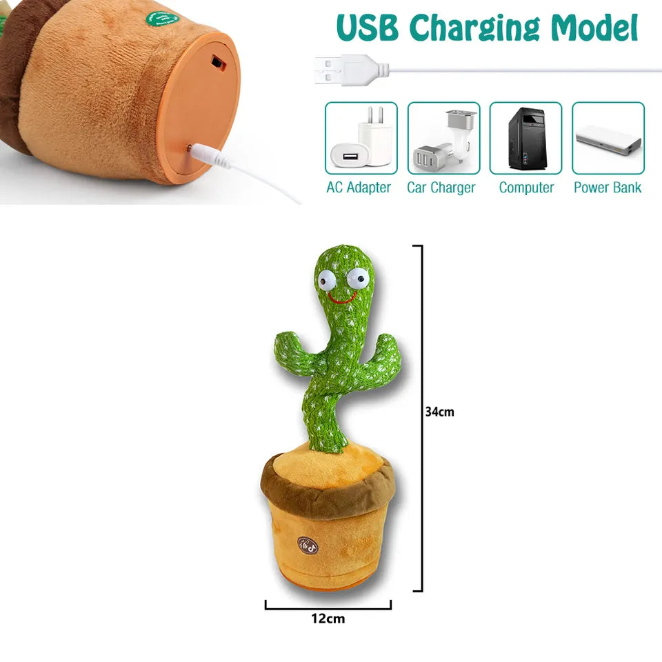 MU Cactus Dancer Dancing Cactus: singen, tanzen, wiederholen Sie alles, was Sie sagen!