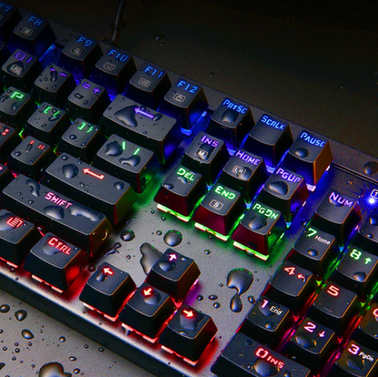 Aukey KM-G6 Mechanical Gaming Keyboard RGB Backlit Keys Blue Switch - Italian Layout 