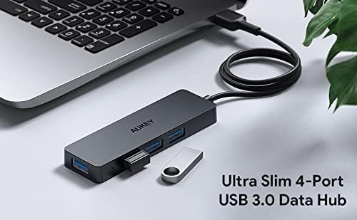 Aukey CB-H37 4-Port USB-A Hub USB Y Splitter Power Strip 1M Wire 
