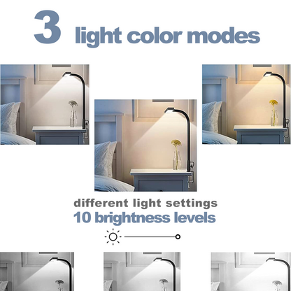 Lampada da Scrivania Tavolo Desk Lamp LED Dimmerabile Touch Control Braccio Flessibile con Telecomando Incluso